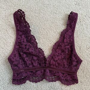 Victoria's Secret Plum Lace Bralette